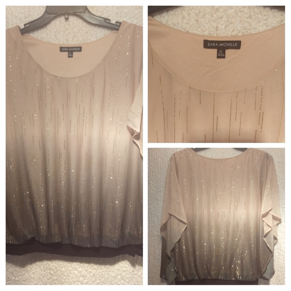 Sara Michelle Kaftan banded top